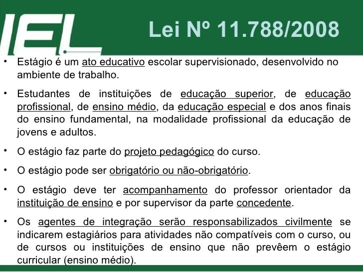 lei 11788 estgio